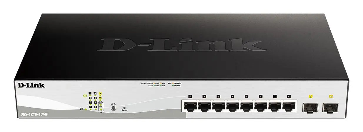 10-Port Gigabit PoE+ Smart D-LINK