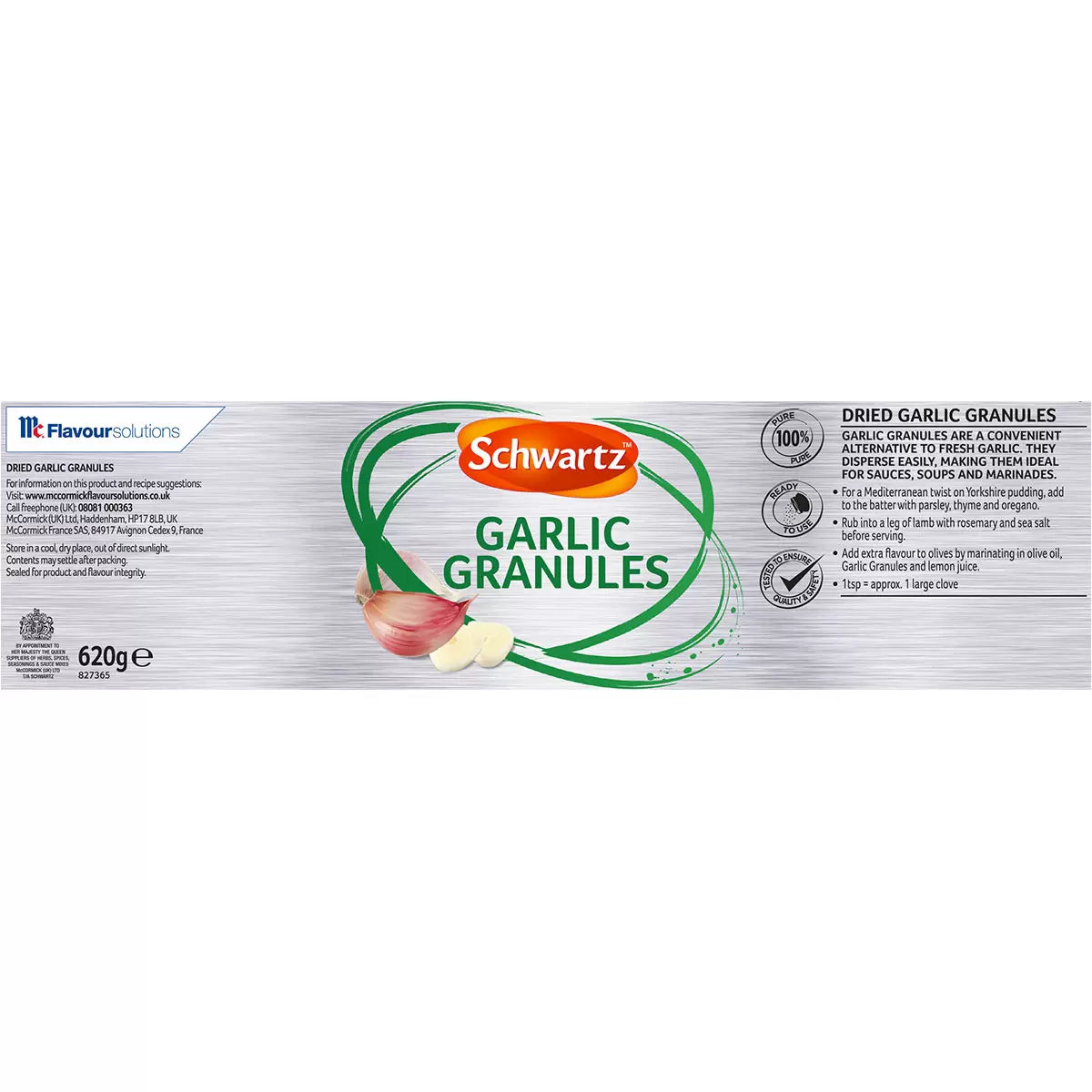 Schwartz Garlic Granules, 620g GoDiscount