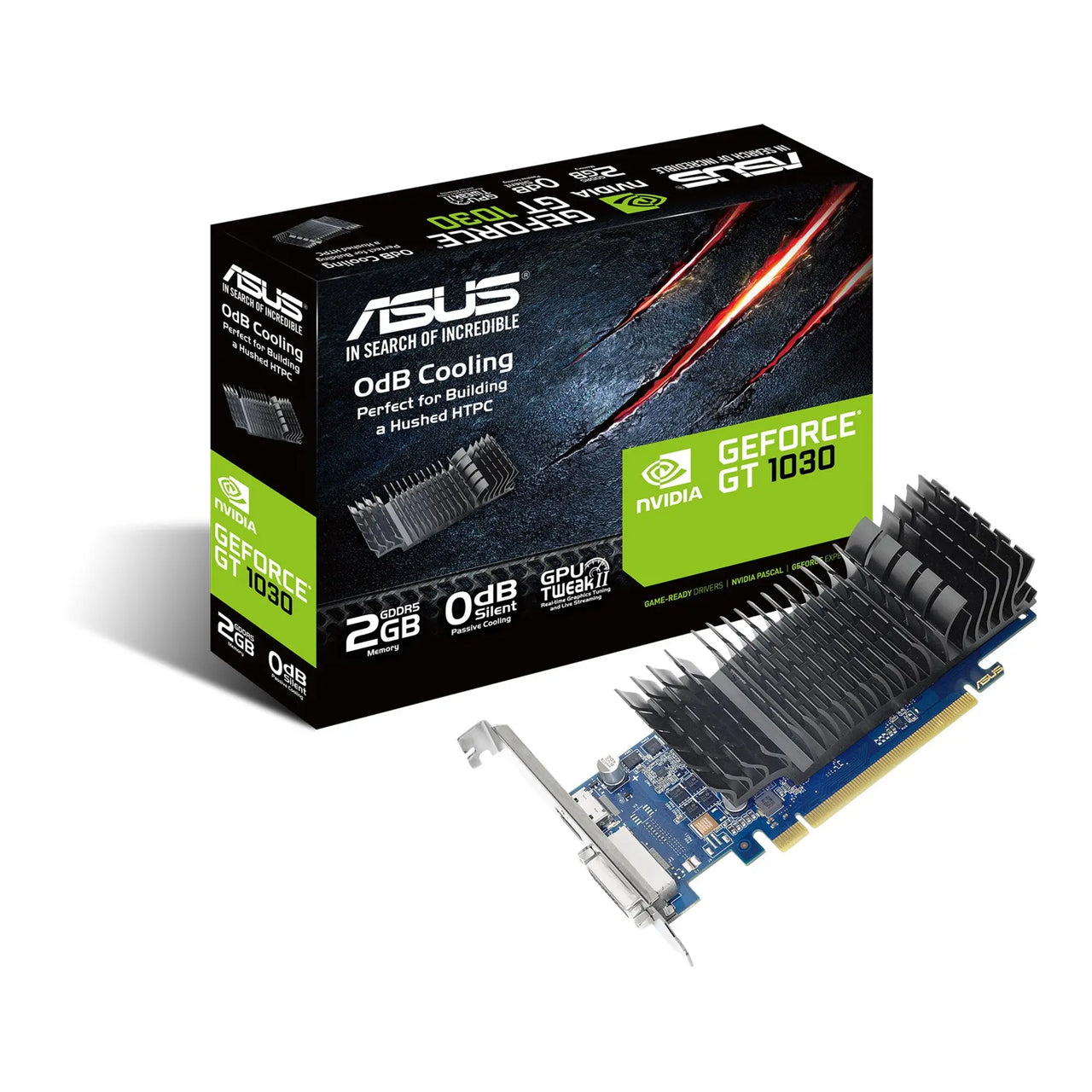 ASUS GT1030-SL-2G-BRK - Graphics card - GF GT 1030 - 2 GB GDDR5 ASUS