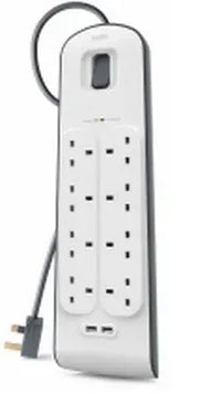 Thumbnail for Belkin surge protector White 8 AC outlet(s) 2 m - GoDiscount