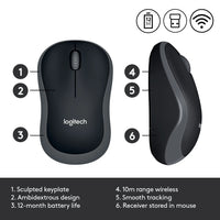 Thumbnail for Logitech Wireless Mouse M185 Grey LOGITECH