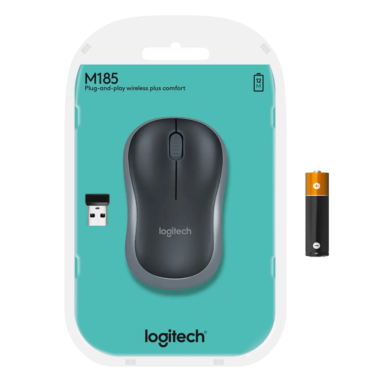 Logitech Wireless Mouse M185 Grey LOGITECH