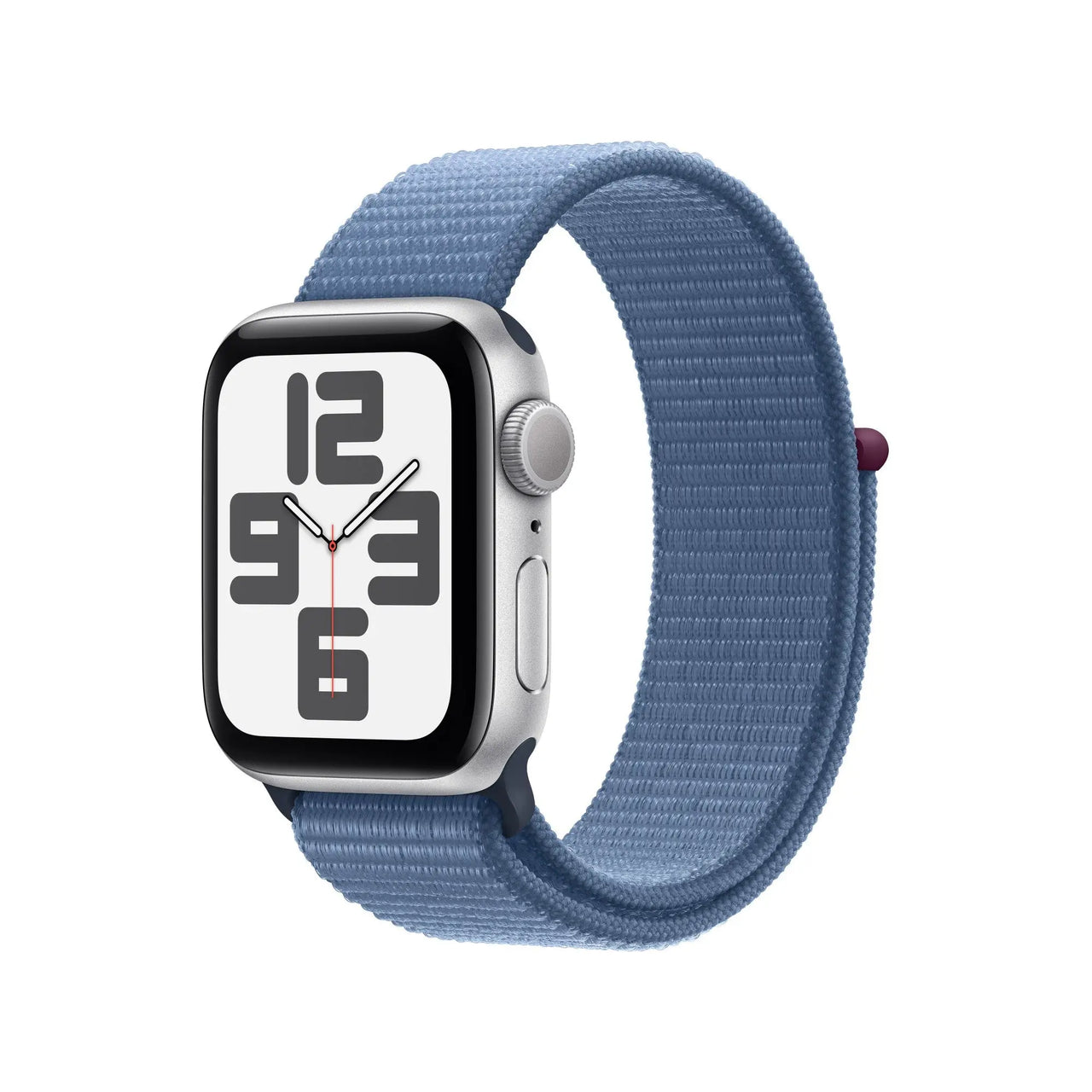 Apple Watch SE GPS + Cellular 40mm Silver Aluminium Case w/ Winter Blue Sport Loop APPLE