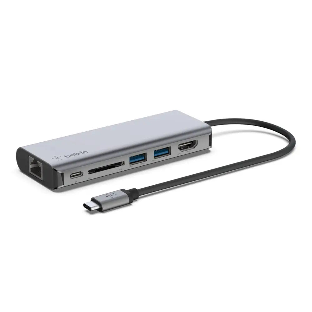 Belkin laptop dock/port replicator USB 3.2 Gen 1 (3.1 Gen 1) Type-C Black, Grey - GoDiscount