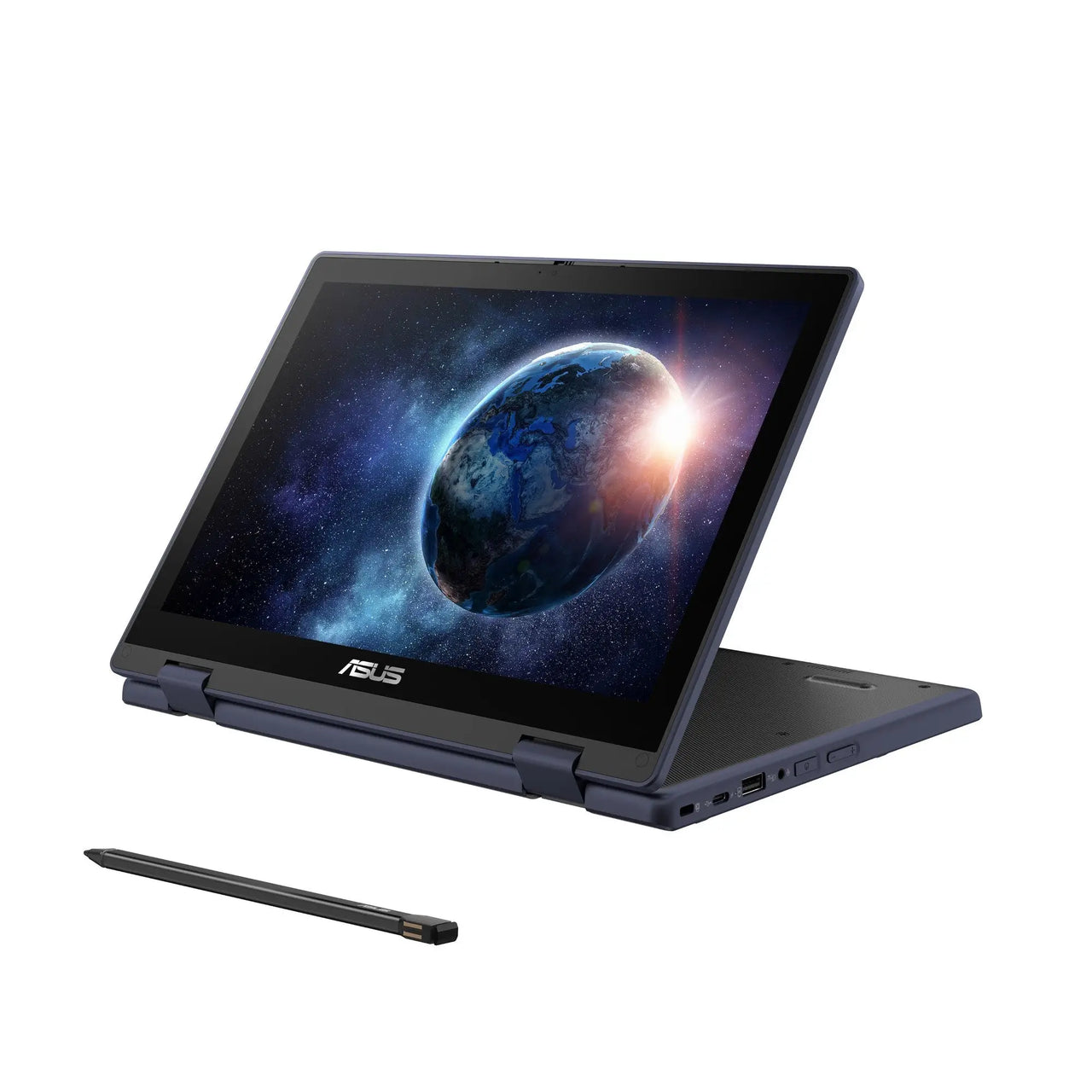 ASUS BR12F CS81XA-3Y - Flip design - Intel N-series - N100 / up to 3.4 GHz - Win 11 Pro Education - UHD Graphics - 8 GB RAM - 128 GB SSD UFS - 12.2" touchscreen 1920 x 1200 - Wi-Fi 6 - mineral grey ASUS